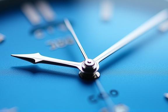 시계 글라스의 표면을 보여주는 매크로 사진